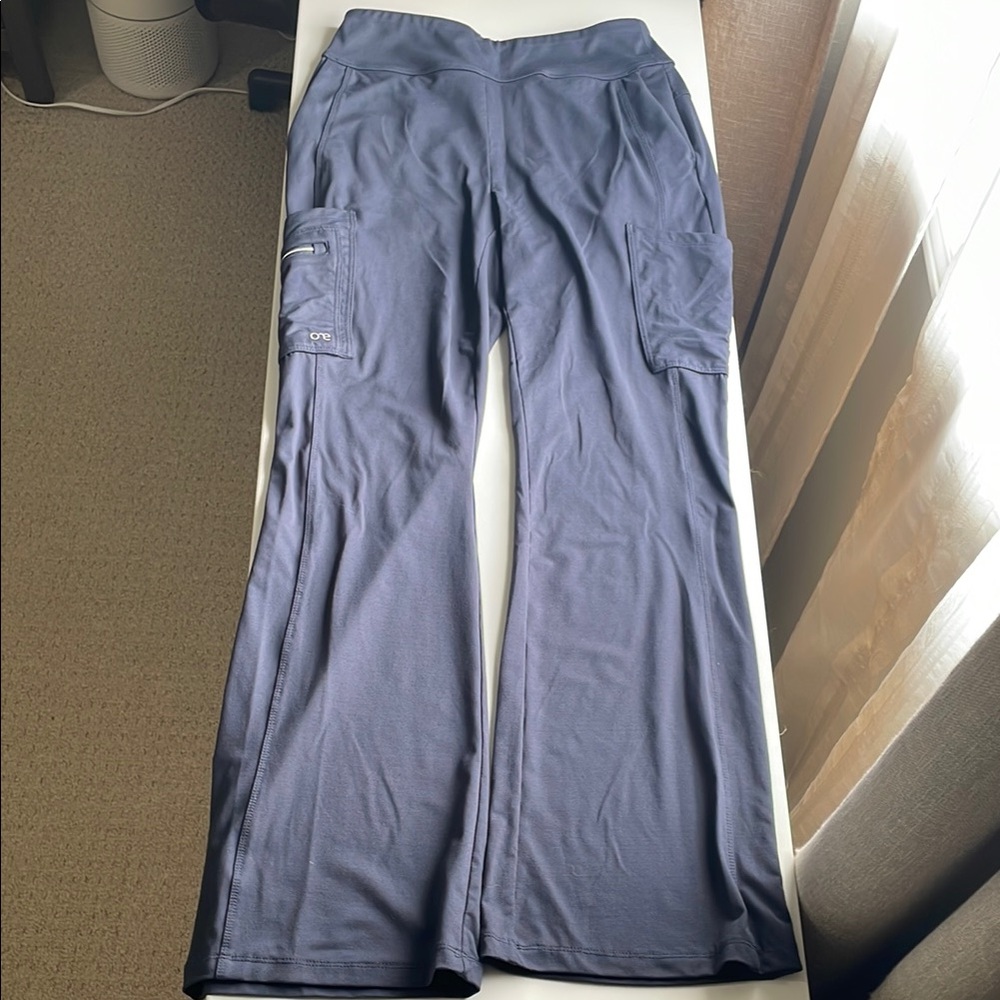 Barco Uniforms dark grey flare scrub pants. Extremely comfortable.